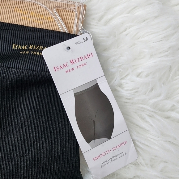 Isaac Mizrahi Long Leg Shapewear 2 Pack Back/Tummy Control Smooth Shaper. - Picture 4 of 4
